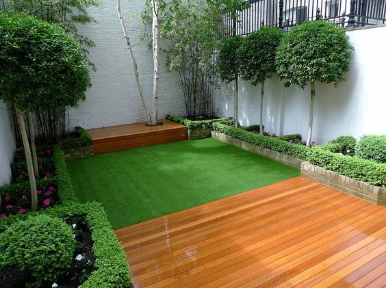 Cỏ nhân tạo trang trí sân vườn