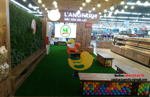 Dự án trang trí cỏ nhân tạo tại Langfarm