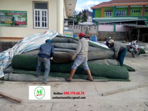 Quy trình thay mới cỏ nhân tạo cũ cho sân bóng mini